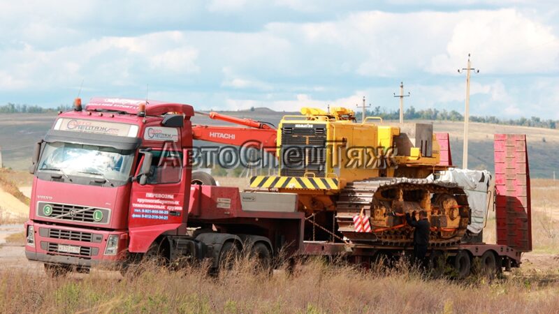 перевозка бульдозера Komatsu D355C 3